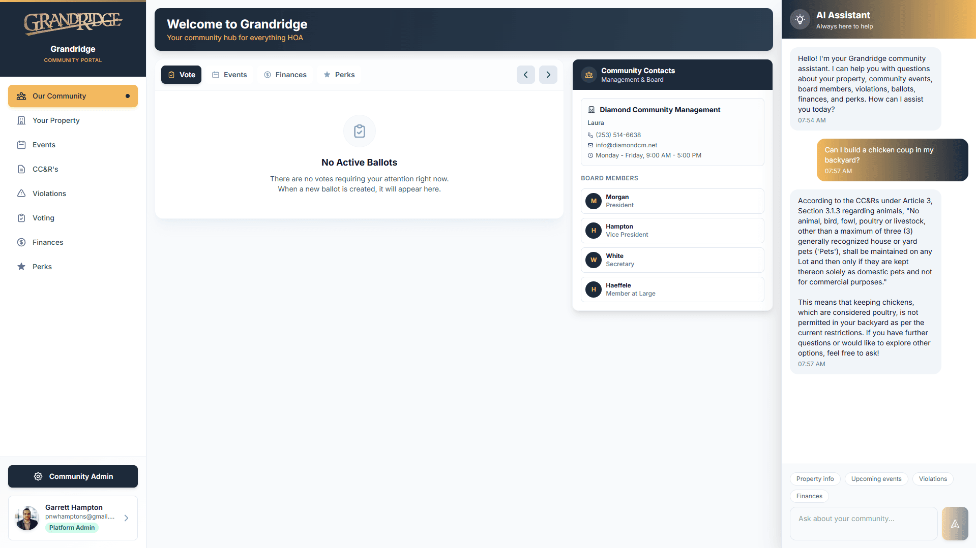 Porchlight Way Dashboard
